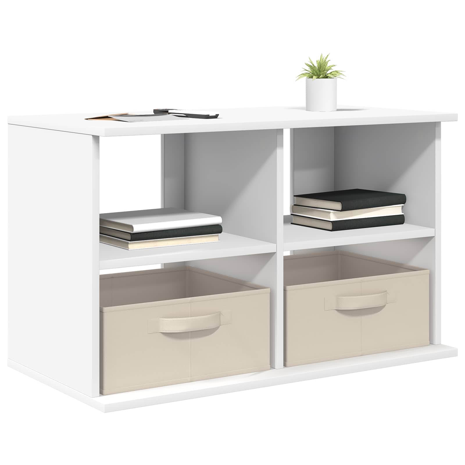 vidaXL TV stand with Drawer White 79 x 40 x 48 cm 3