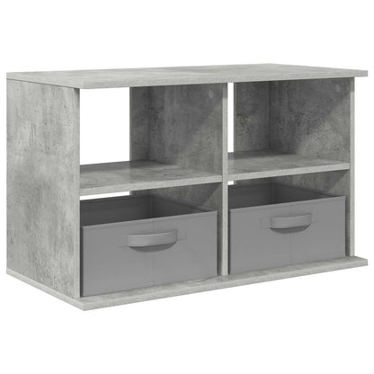 vidaXL TV stand with Drawer Concrete Grey 79 x 40 x 48 cm 2
