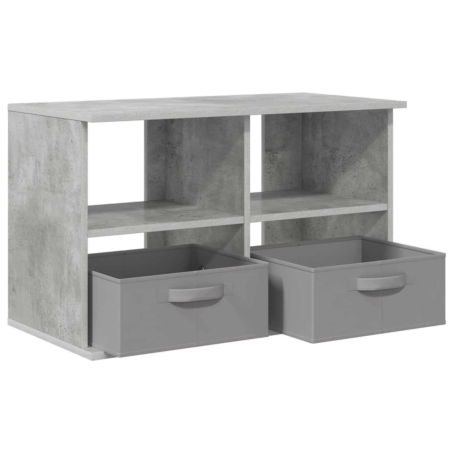 vidaXL TV stand with Drawer Concrete Grey 79 x 40 x 48 cm 5