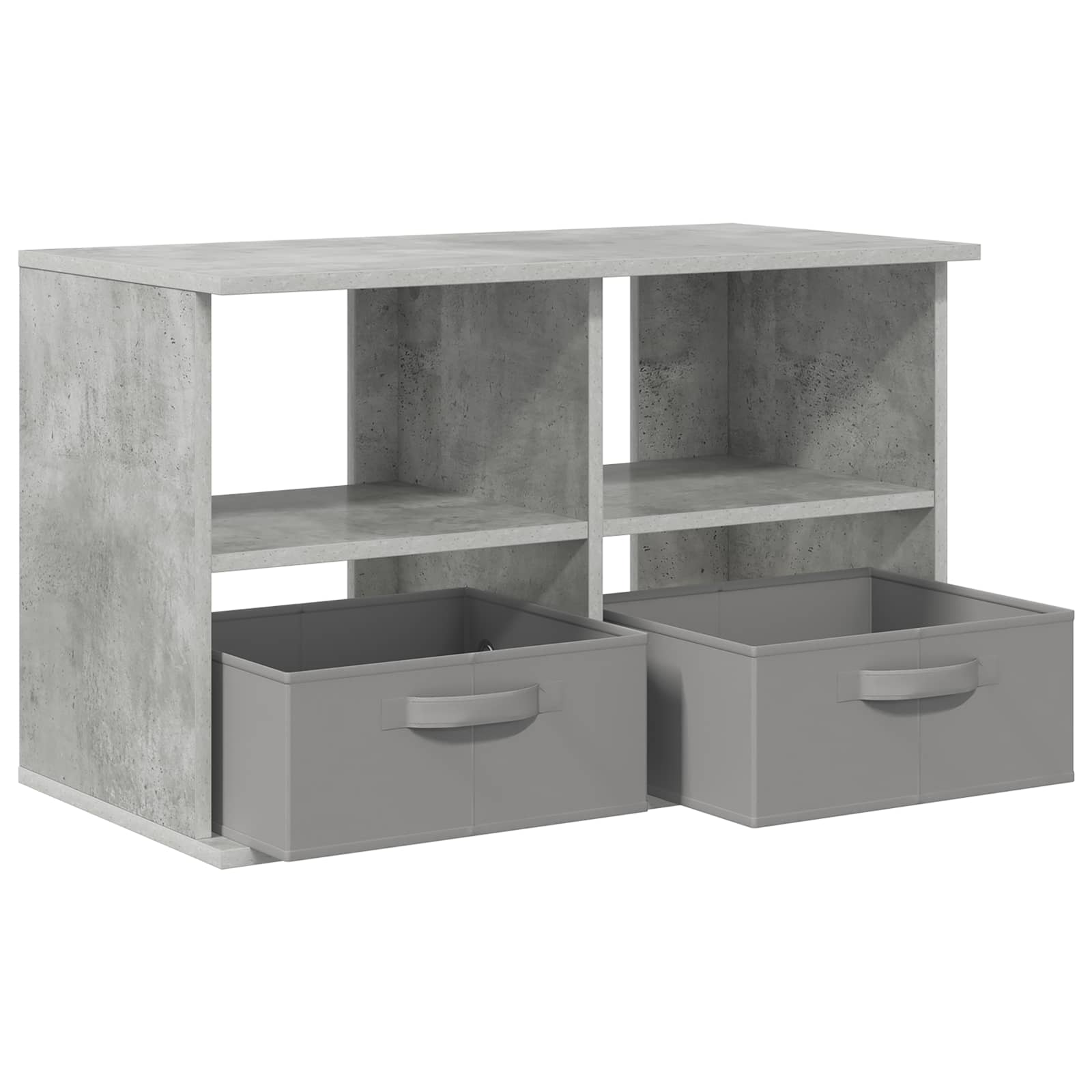 vidaXL TV stand with Drawer Concrete Grey 79 x 40 x 48 cm 5