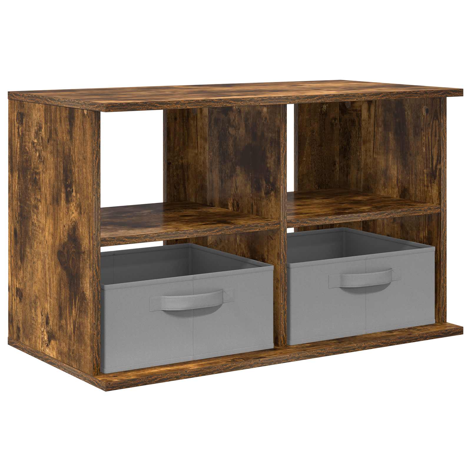 vidaXL TV stand with Drawer Smoked Oak 79 x 40 x 48 cm 2