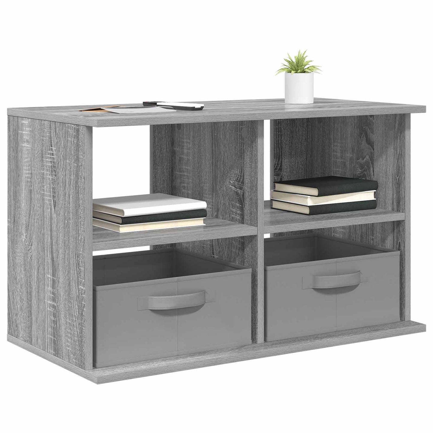 vidaXL TV stand with Drawer Grey Sonoma 79 x 40 x 48 cm 3