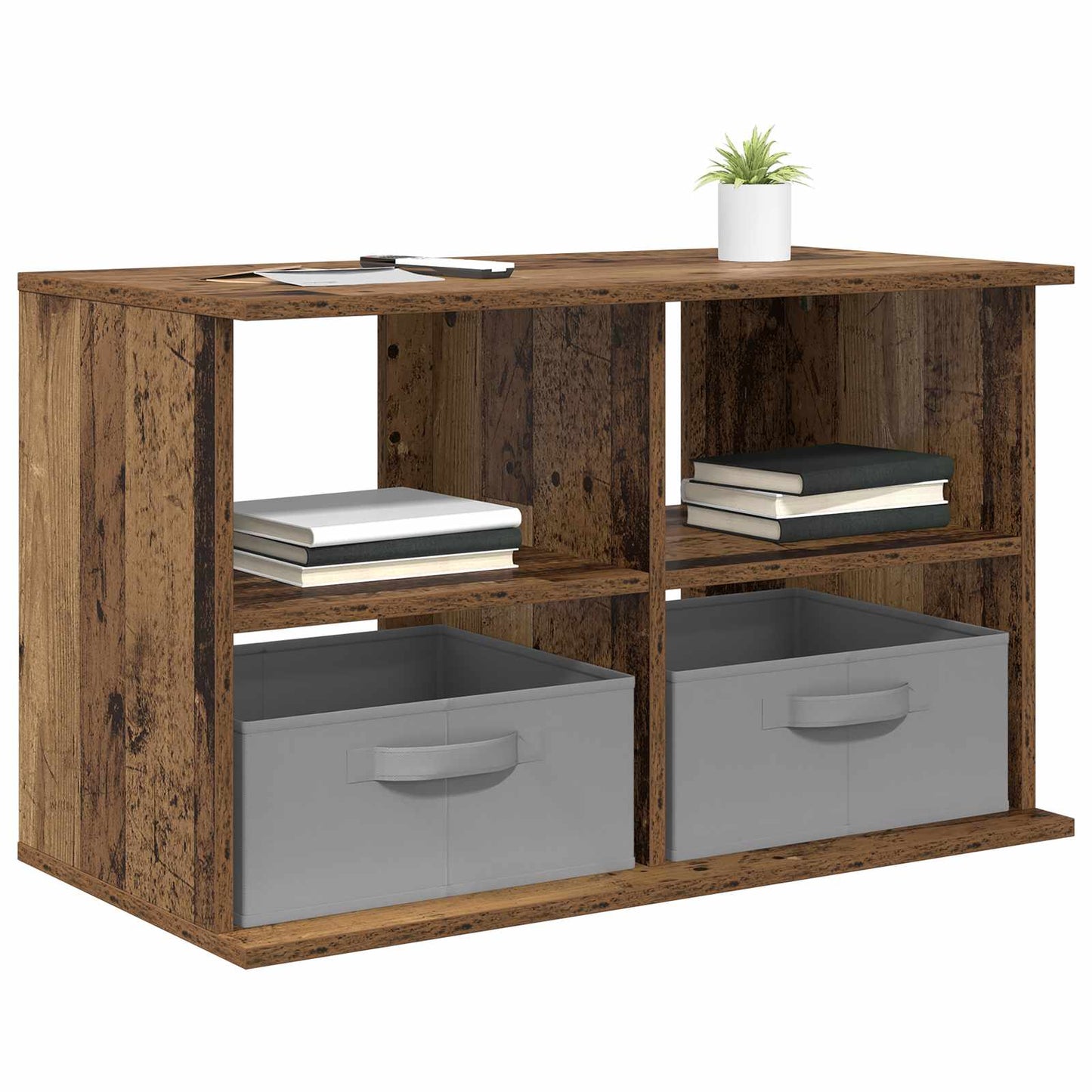 vidaXL TV stand with Drawer Old Wood 79 x 40 x 48 cm 3