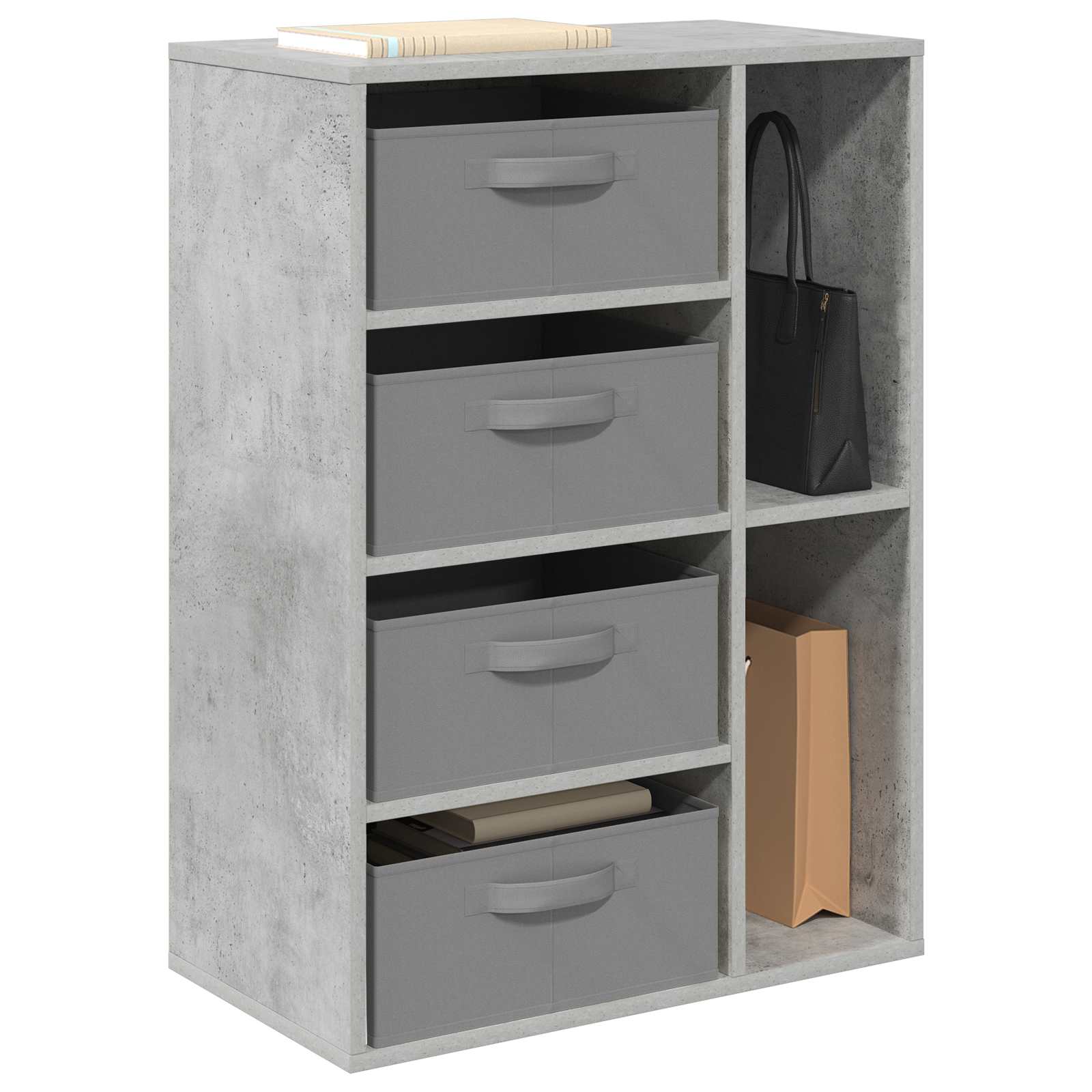 vidaXL Sideboard Concrete Grey 60 x 33.5 x 84 cm 3