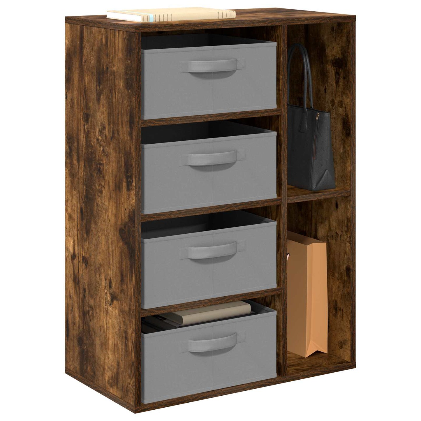 vidaXL Sideboard Smoked Oak 60 x 33.5 x 84 cm 3