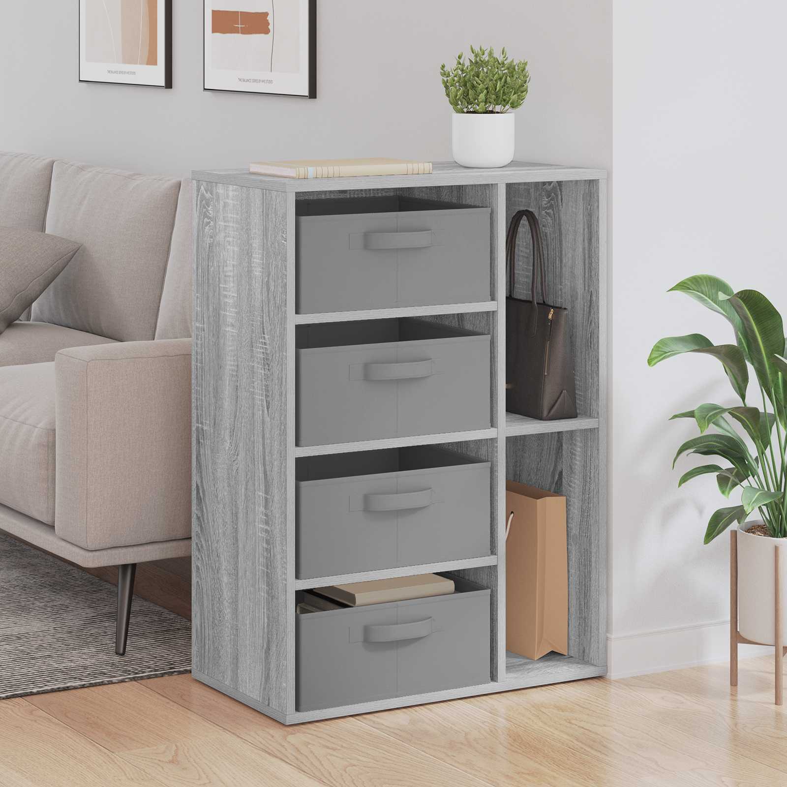 vidaXL Sideboard Grey Sonoma 60 x 33.5 x 84 cm 1