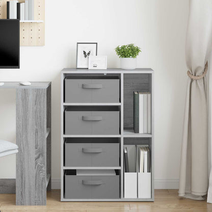vidaXL Sideboard Grey Sonoma 60 x 33.5 x 84 cm 4