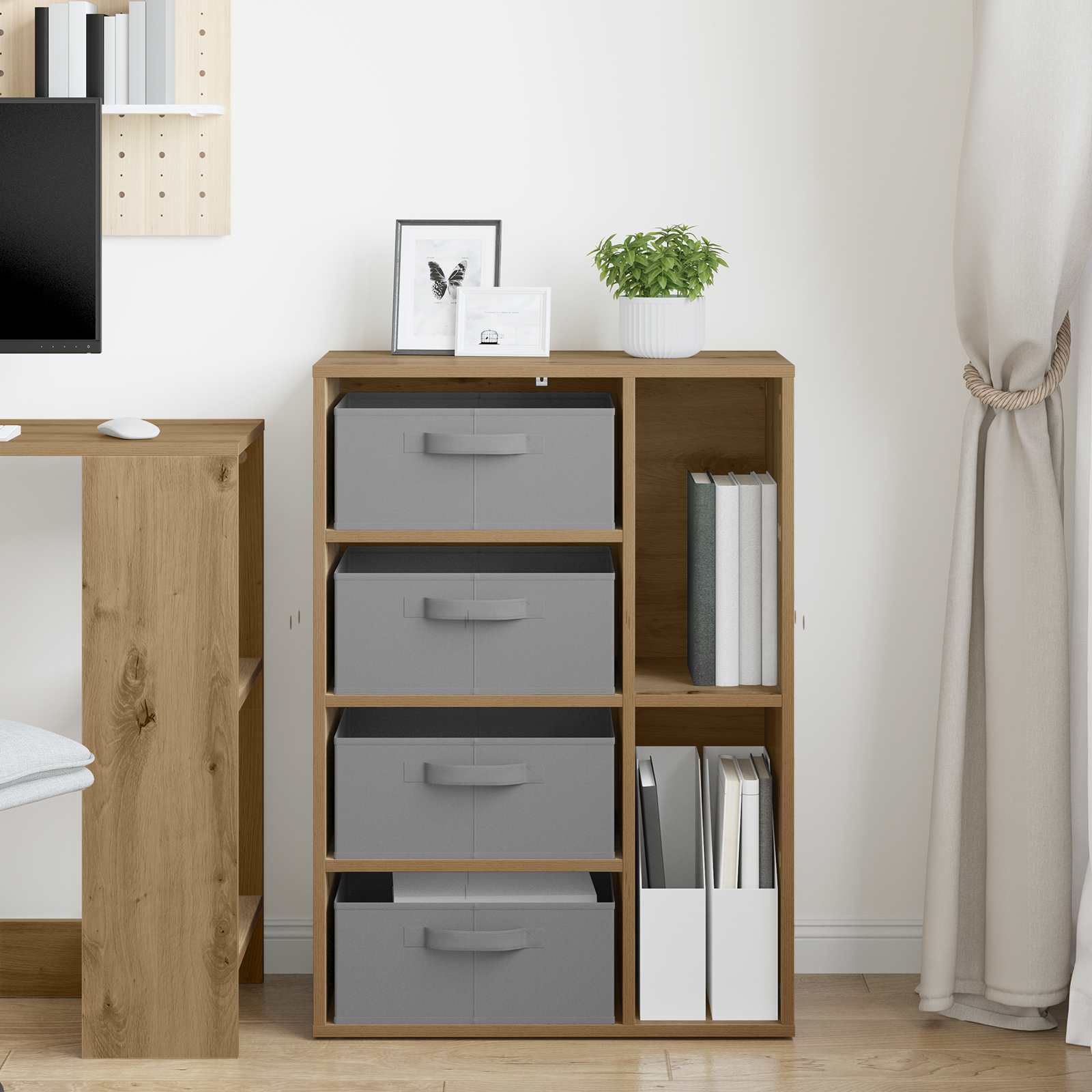 vidaXL Sideboard Artisan Oak 60 x 33.5 x 84 cm 4
