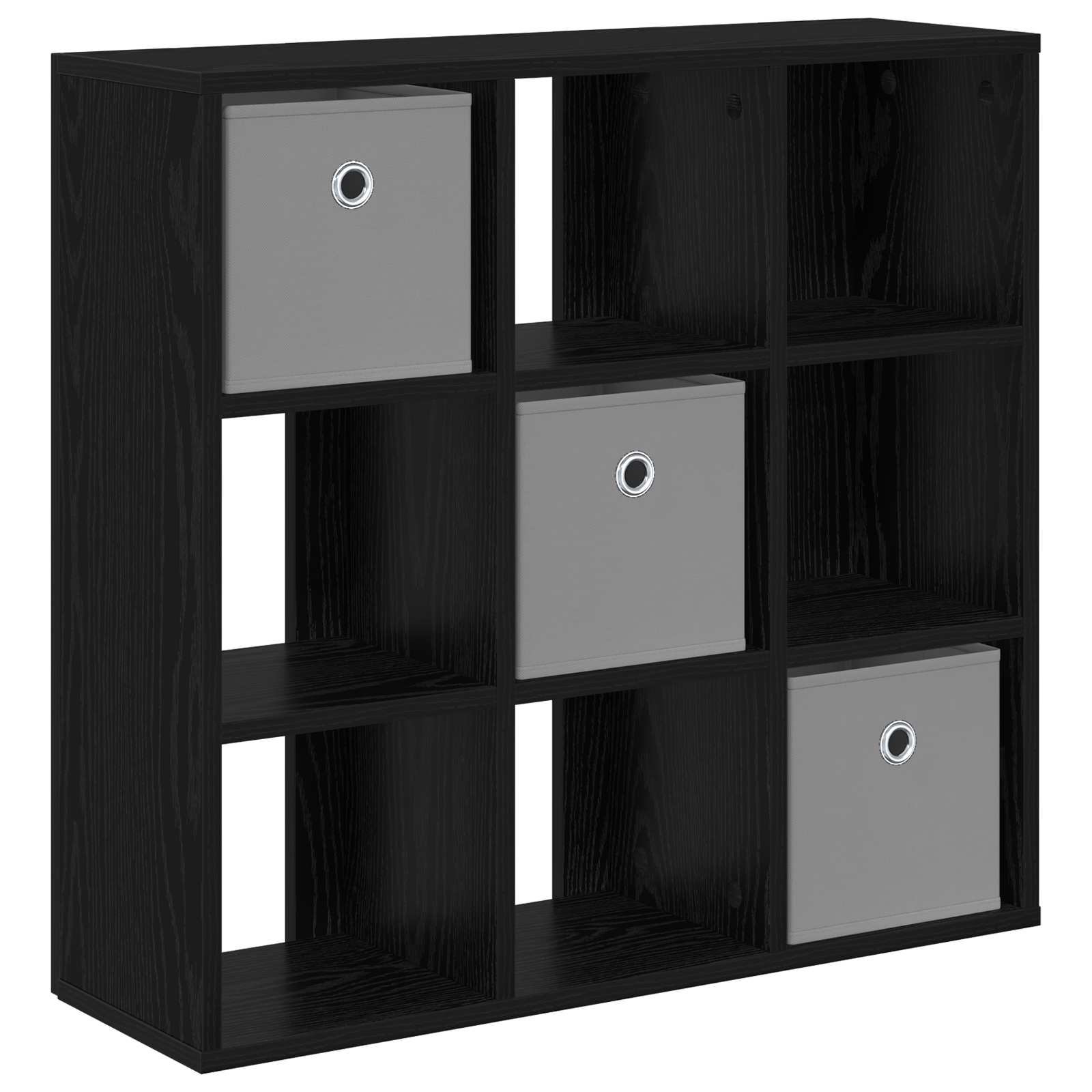 vidaXL Sideboard Black Oak 73.5 x 24 x 69.5 cm 2
