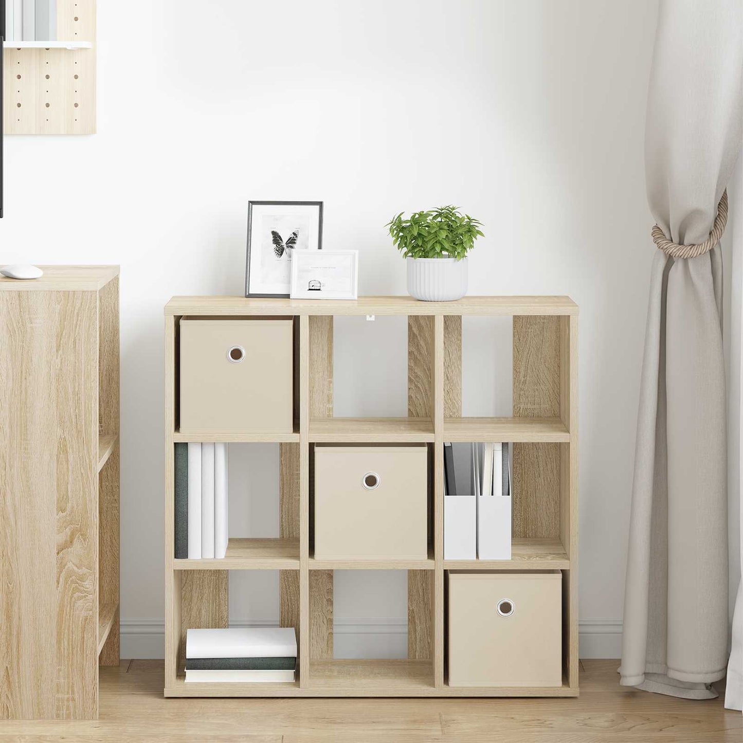 vidaXL Sideboard Sonoma Oak 73.5 x 24 x 69.5 cm 4