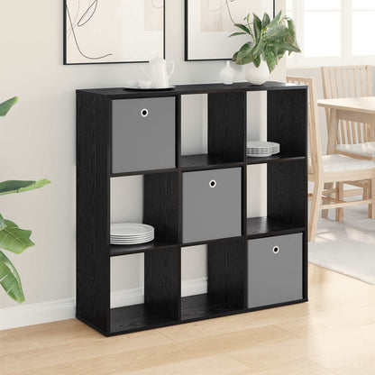 vidaXL Sideboard Black Oak 102 x 31 x 99.5 cm 1