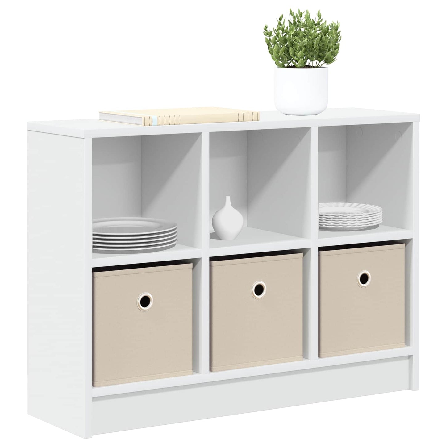vidaXL Sideboard White 73.5 x 22.5 x 53.5 cm 3