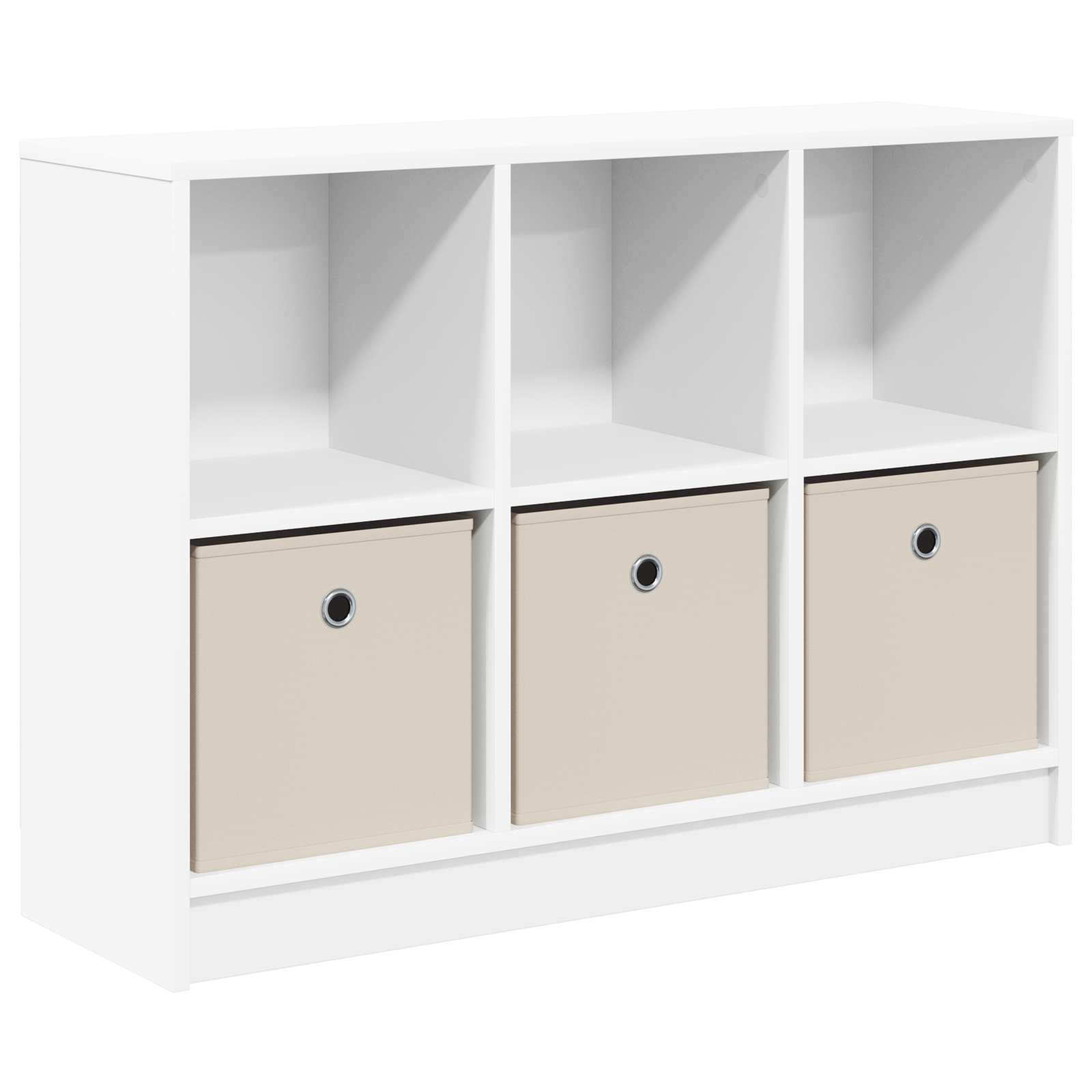 vidaXL Sideboard White 88.5 x 27.5 x 63.5 cm 2