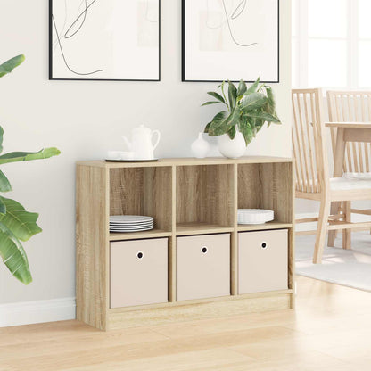 vidaXL Sideboard Sonoma Oak 88.5 x 27.5 x 63.5 cm 1