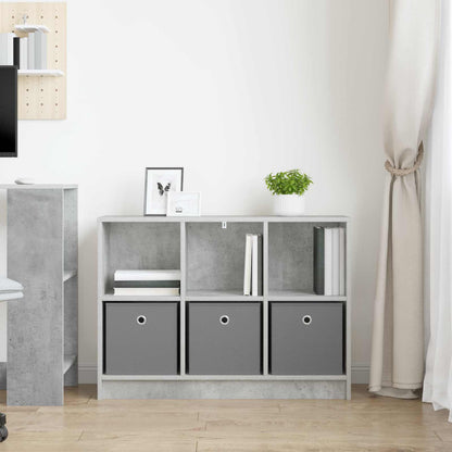 vidaXL Sideboard Concrete Grey 88.5 x 27.5 x 63.5 cm 4