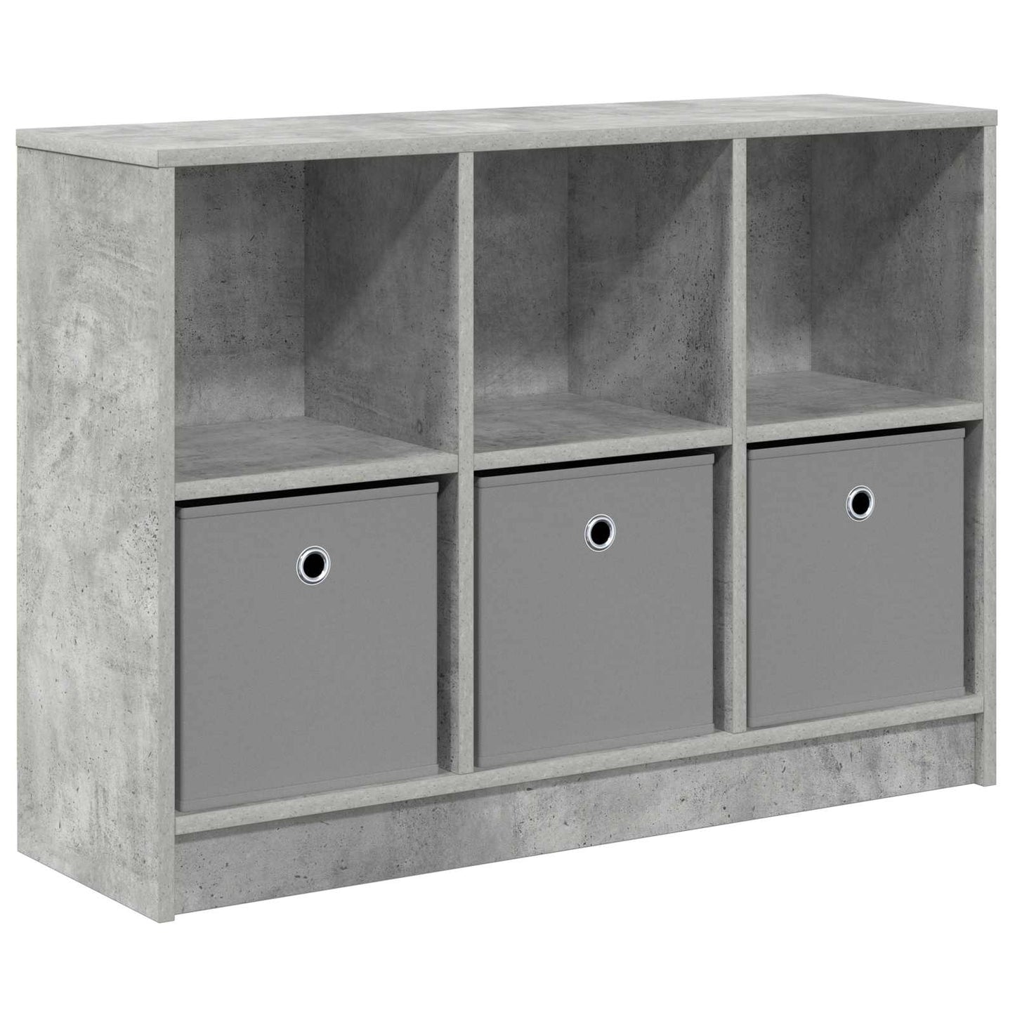 vidaXL Sideboard Concrete Grey 88.5 x 27.5 x 63.5 cm 2