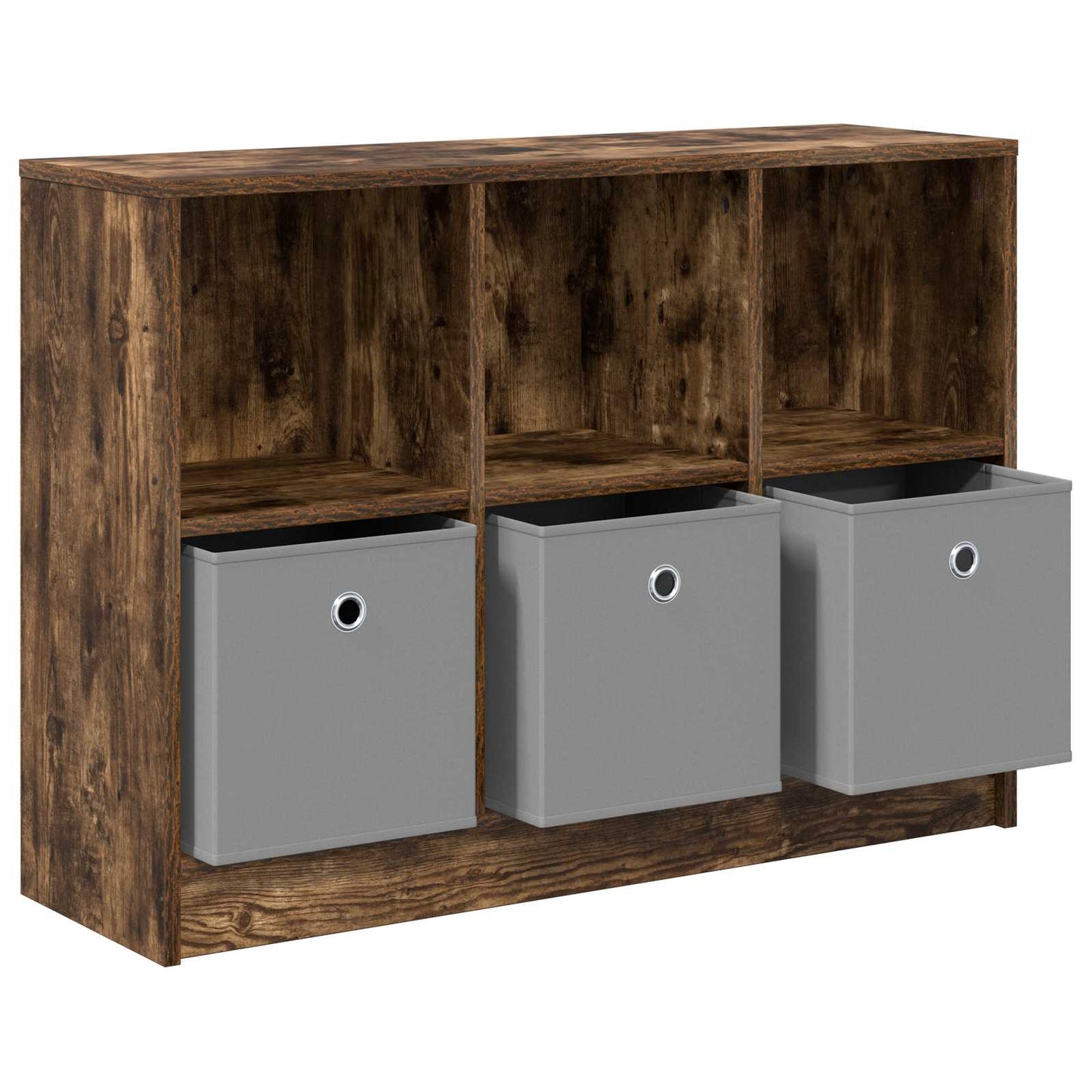 vidaXL Sideboard Smoked Oak 88.5 x 27.5 x 63.5 cm 5