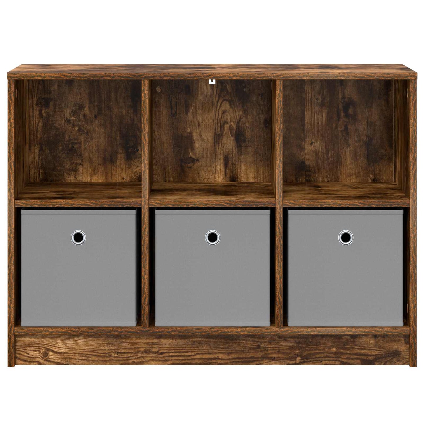 vidaXL Sideboard Smoked Oak 88.5 x 27.5 x 63.5 cm 6