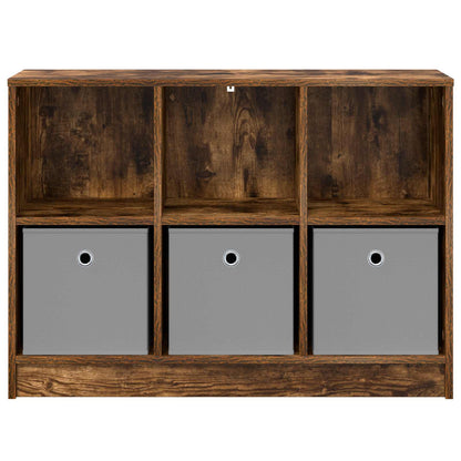 vidaXL Sideboard Smoked Oak 88.5 x 27.5 x 63.5 cm 6