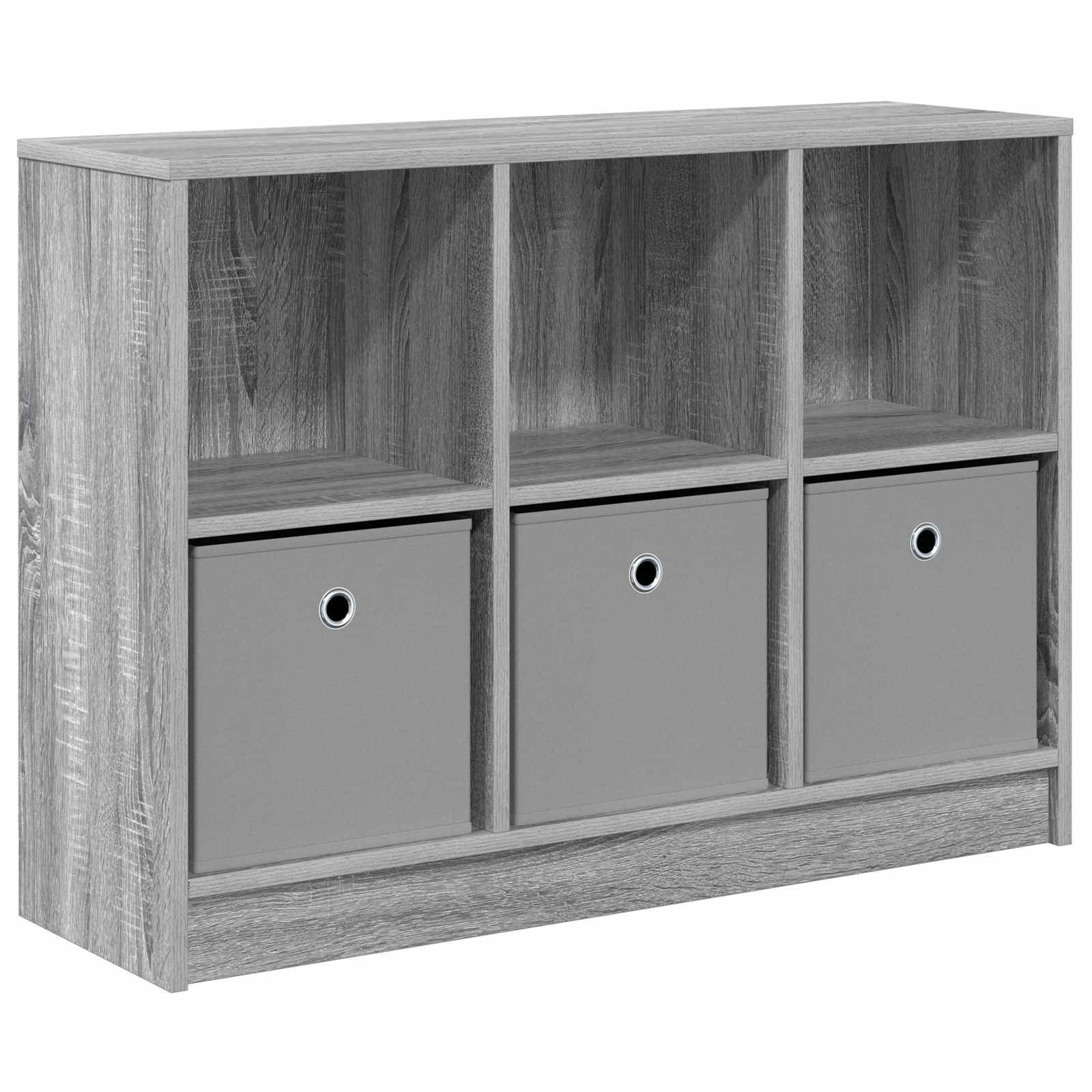 vidaXL Sideboard Grey Sonoma 88.5 x 27.5 x 63.5 cm 2