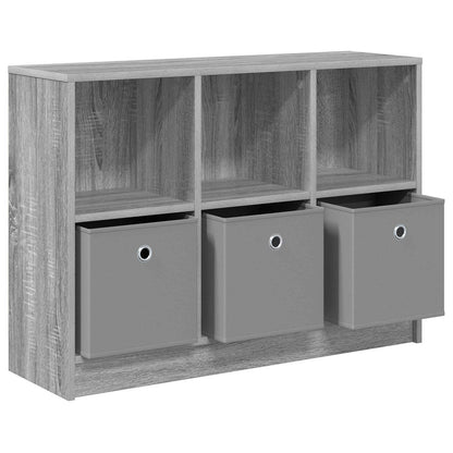 vidaXL Sideboard Grey Sonoma 88.5 x 27.5 x 63.5 cm 5