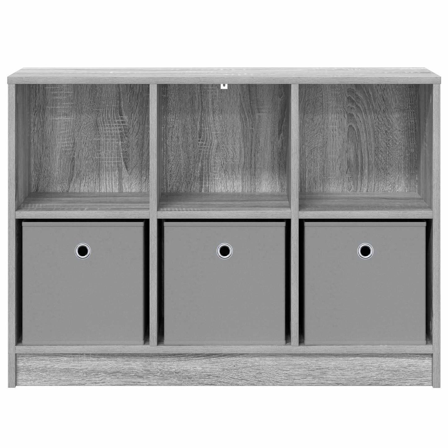 vidaXL Sideboard Grey Sonoma 88.5 x 27.5 x 63.5 cm 6
