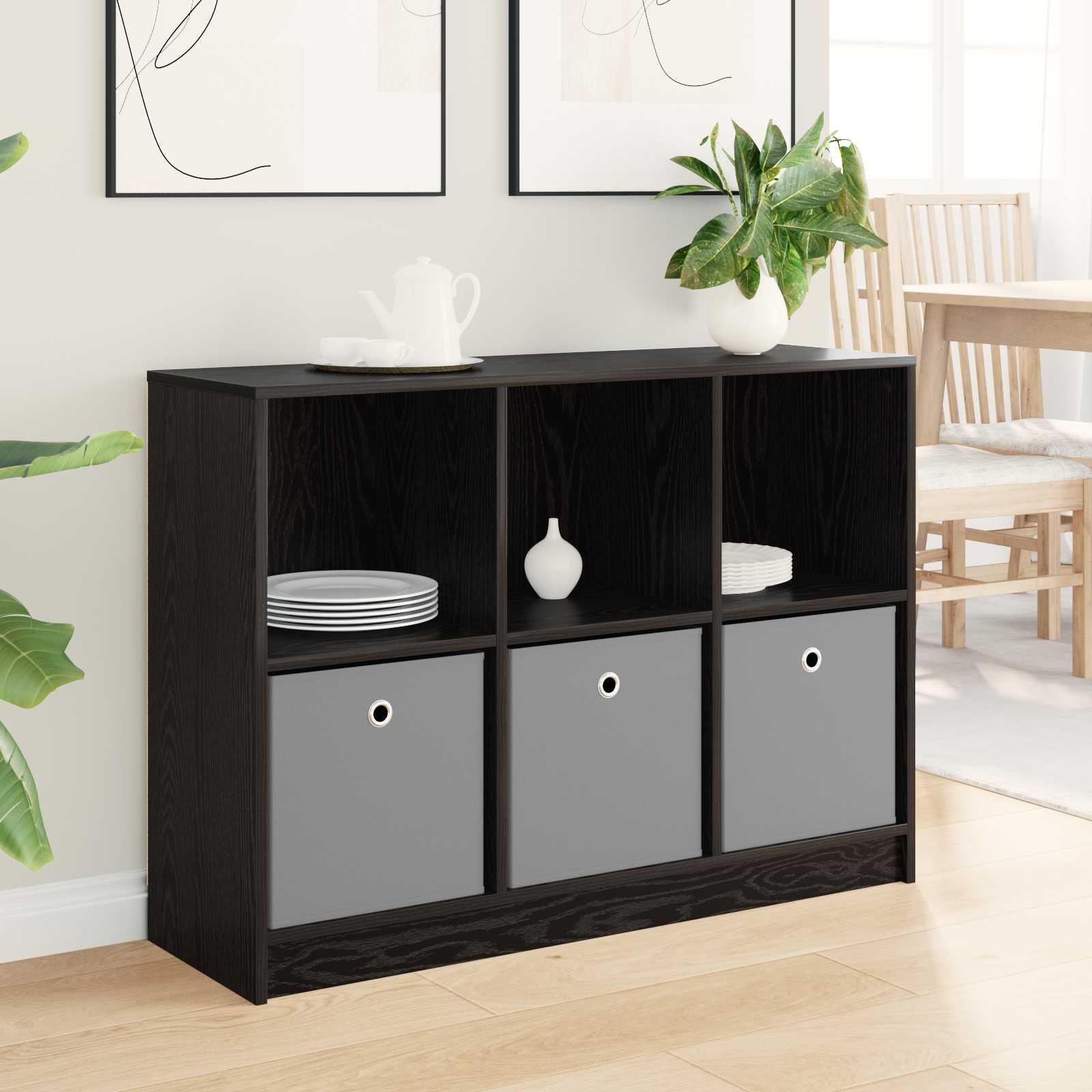 vidaXL Sideboard Black Oak 102 x 32 x 73.5 cm 1