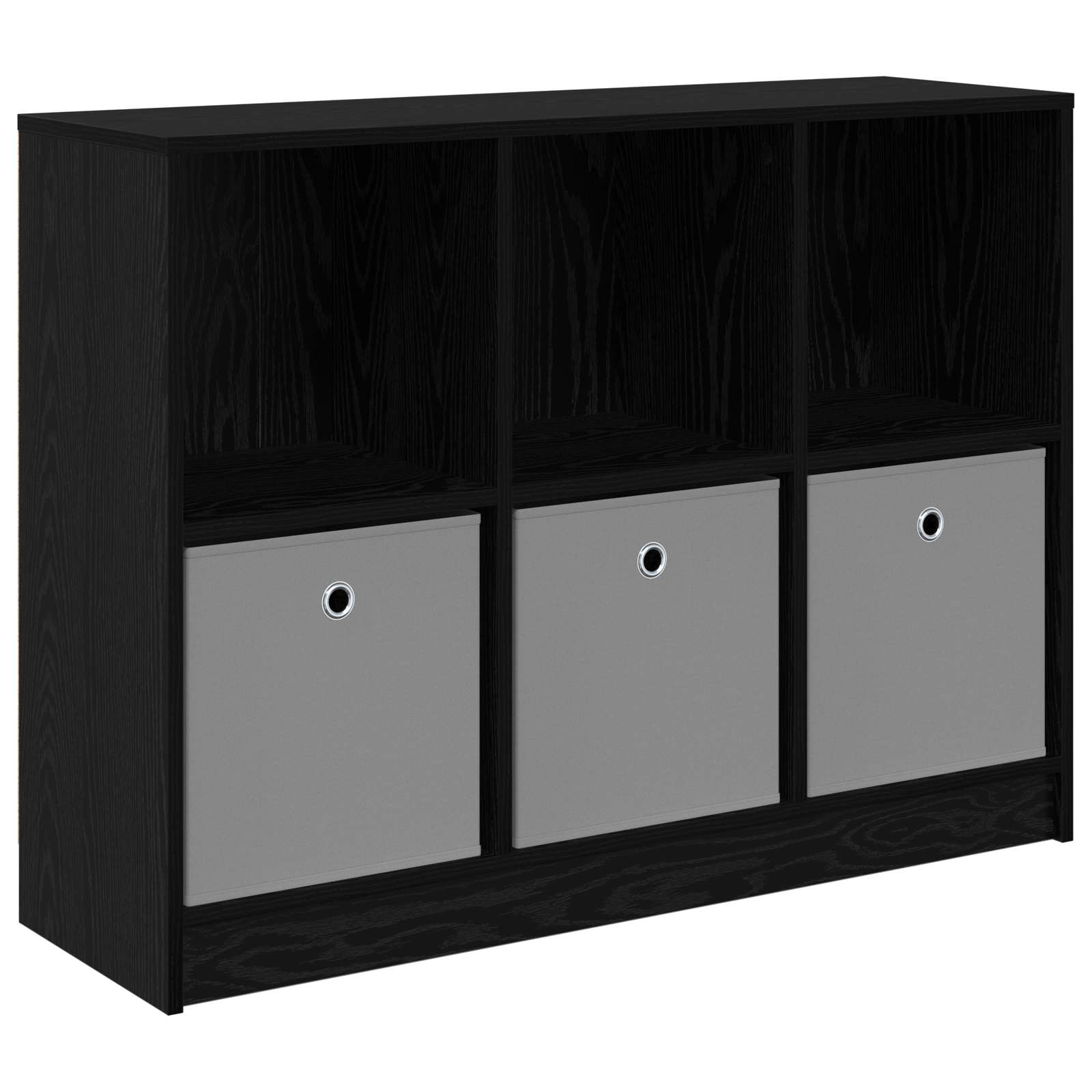 vidaXL Sideboard Black Oak 102 x 32 x 73.5 cm 2