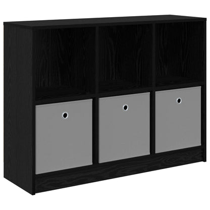 vidaXL Sideboard Black Oak 102 x 32 x 73.5 cm 2