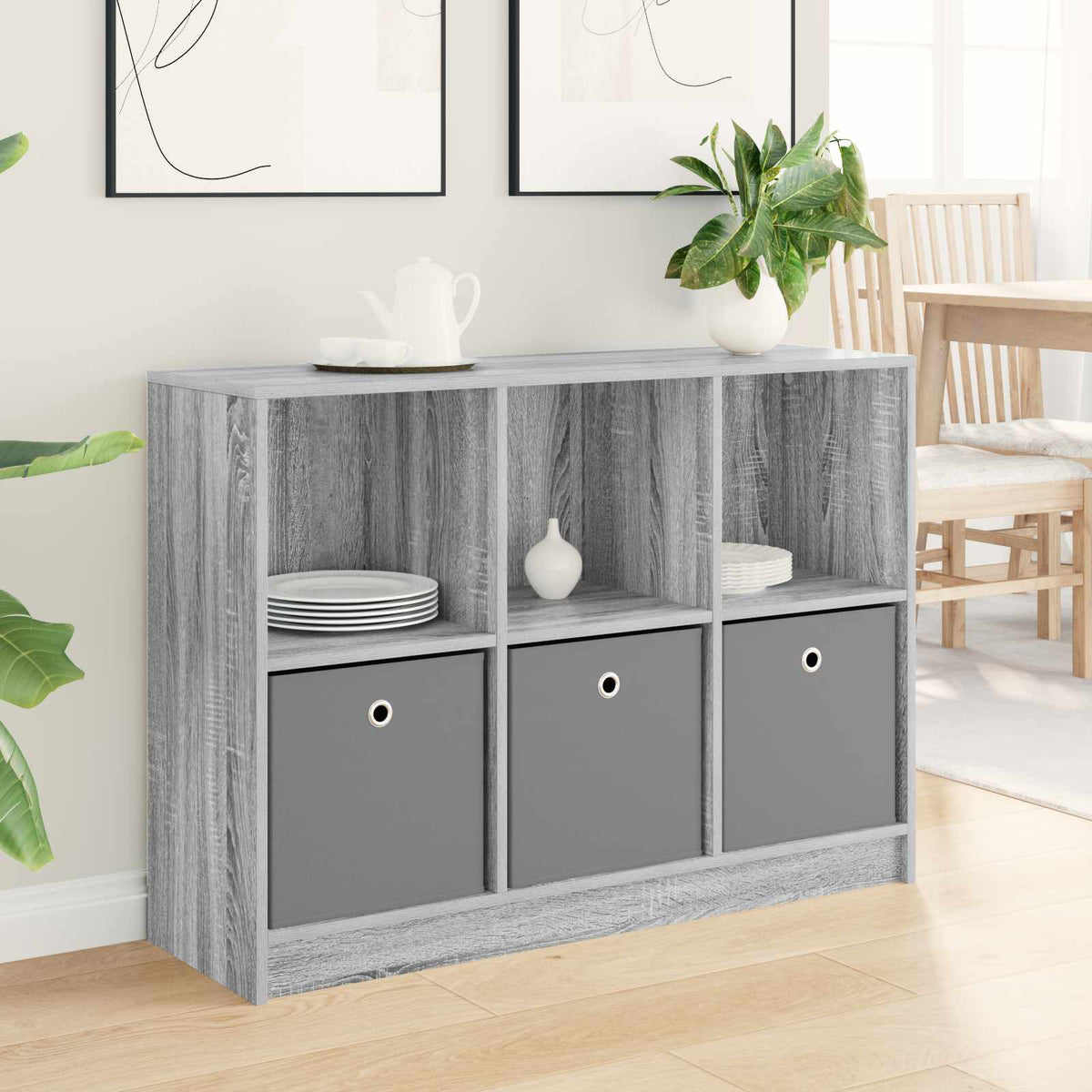 Sideboard 102 x 32 x 73.5 cm Grey sonoma