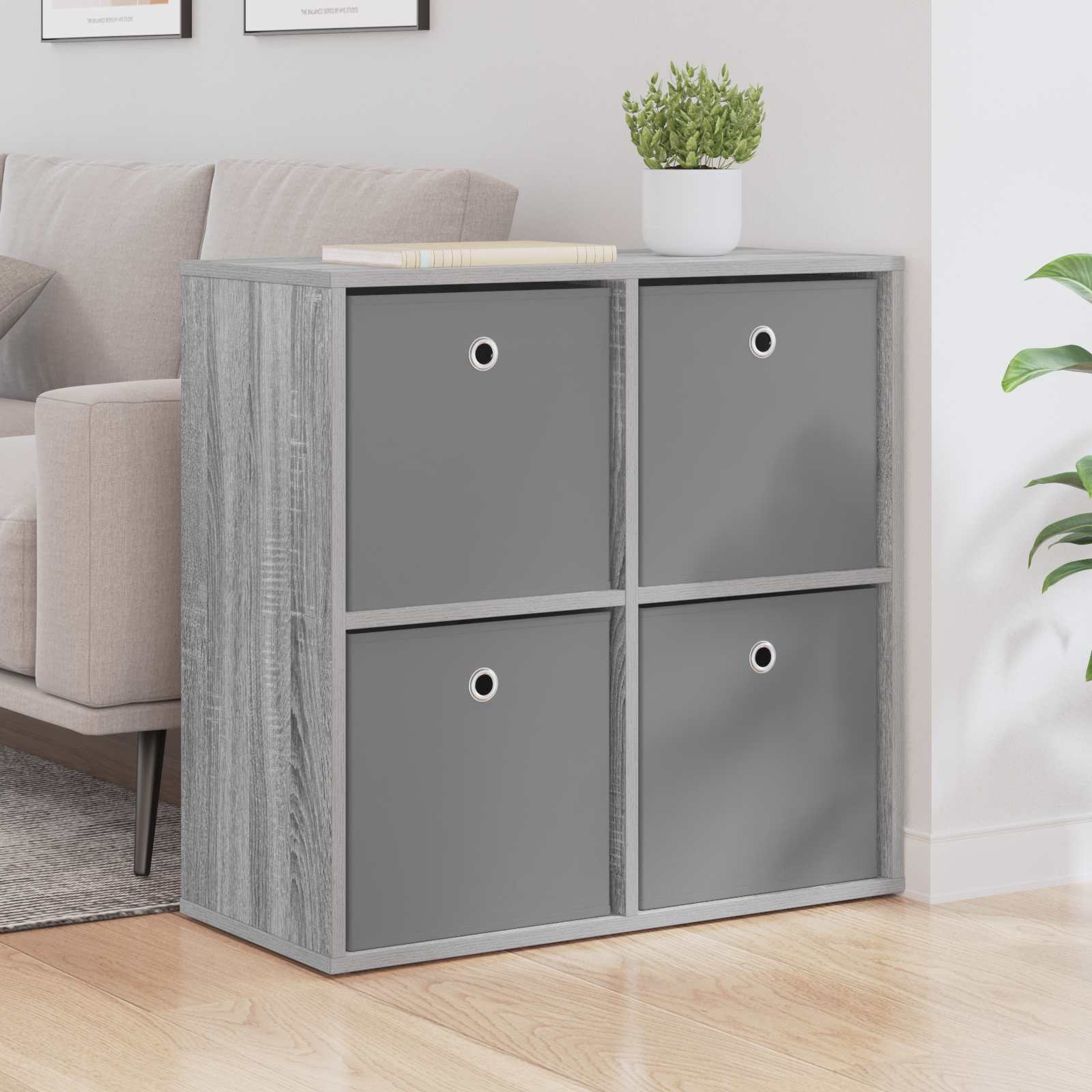 vidaXL Sideboard Grey Sonoma 68.5 x 32 x 67 cm 1