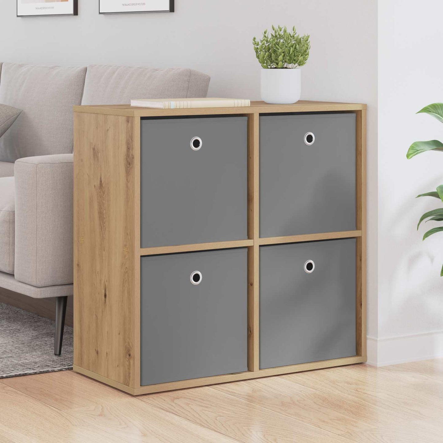 vidaXL Sideboard Artisan Oak 68.5 x 32 x 67 cm 1