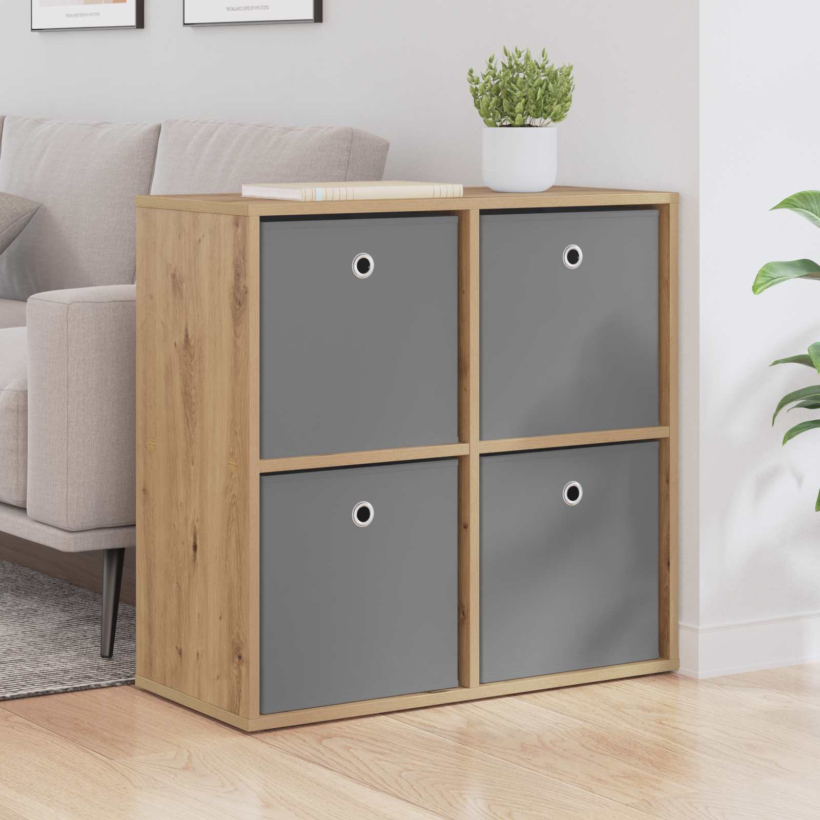 vidaXL Sideboard Artisan Oak 68.5 x 32 x 67 cm 1