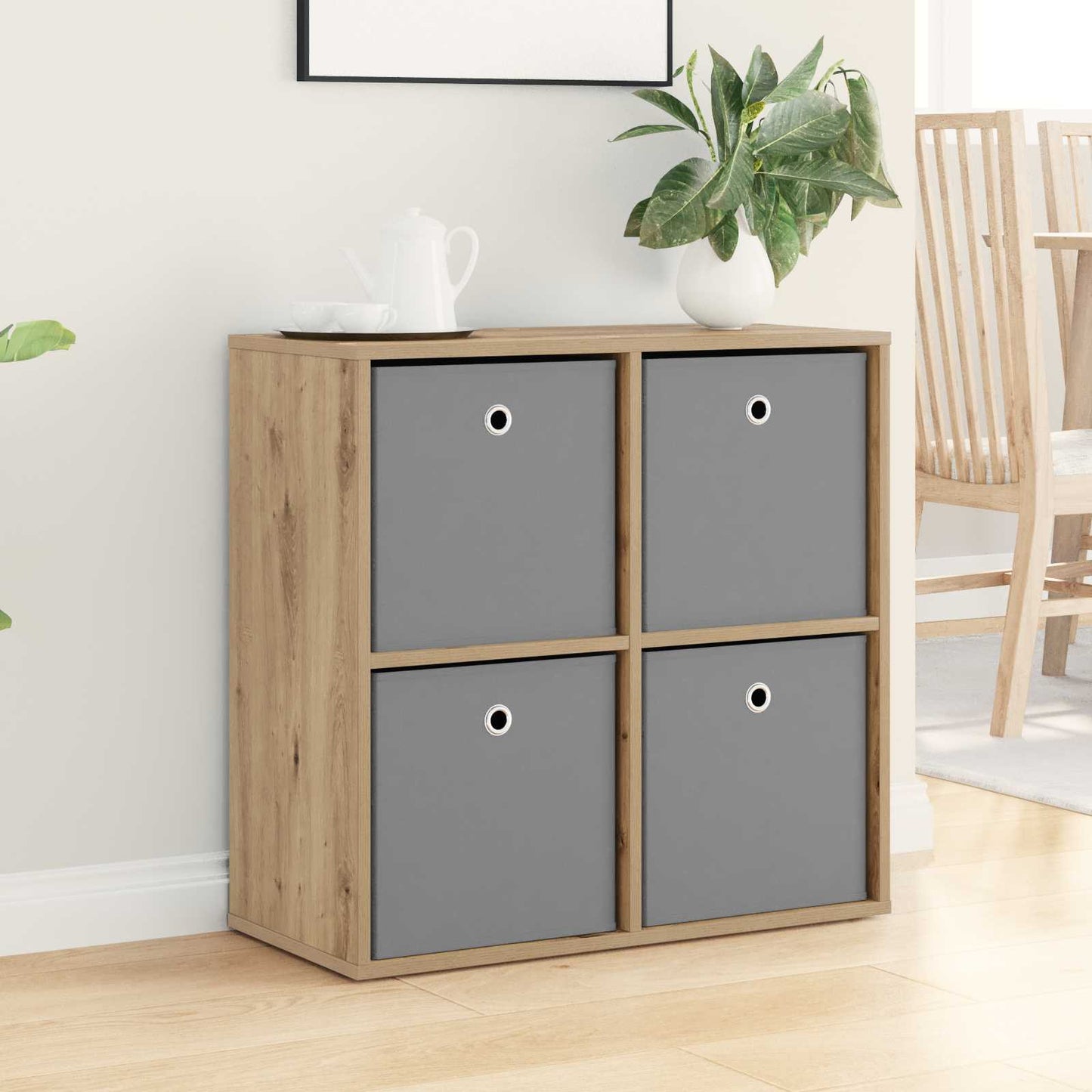 vidaXL Sideboard Artisan Oak 68.5 x 32 x 67 cm 4