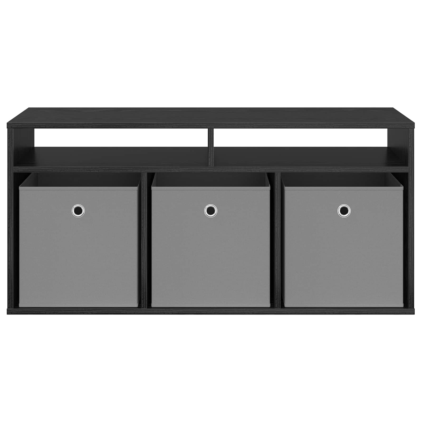 vidaXL Lowboard with Drawer Black Oak 102 x 32 x 48.5 cm 6