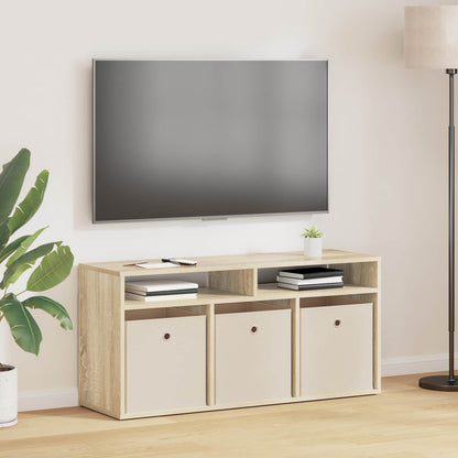 vidaXL Lowboard with Drawer Sonoma Oak 102 x 32 x 48.5 cm 1