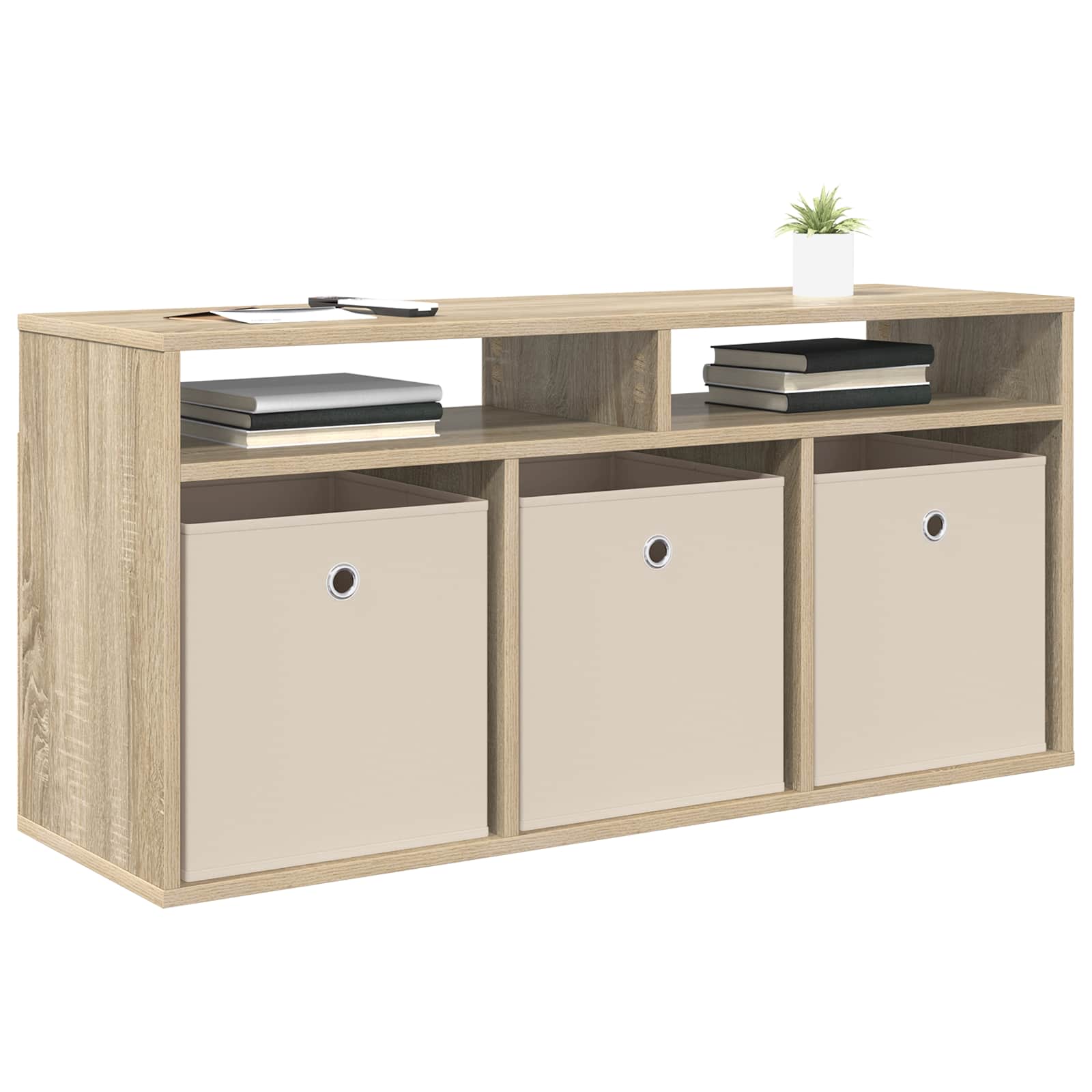 vidaXL Lowboard with Drawer Sonoma Oak 102 x 32 x 48.5 cm 3