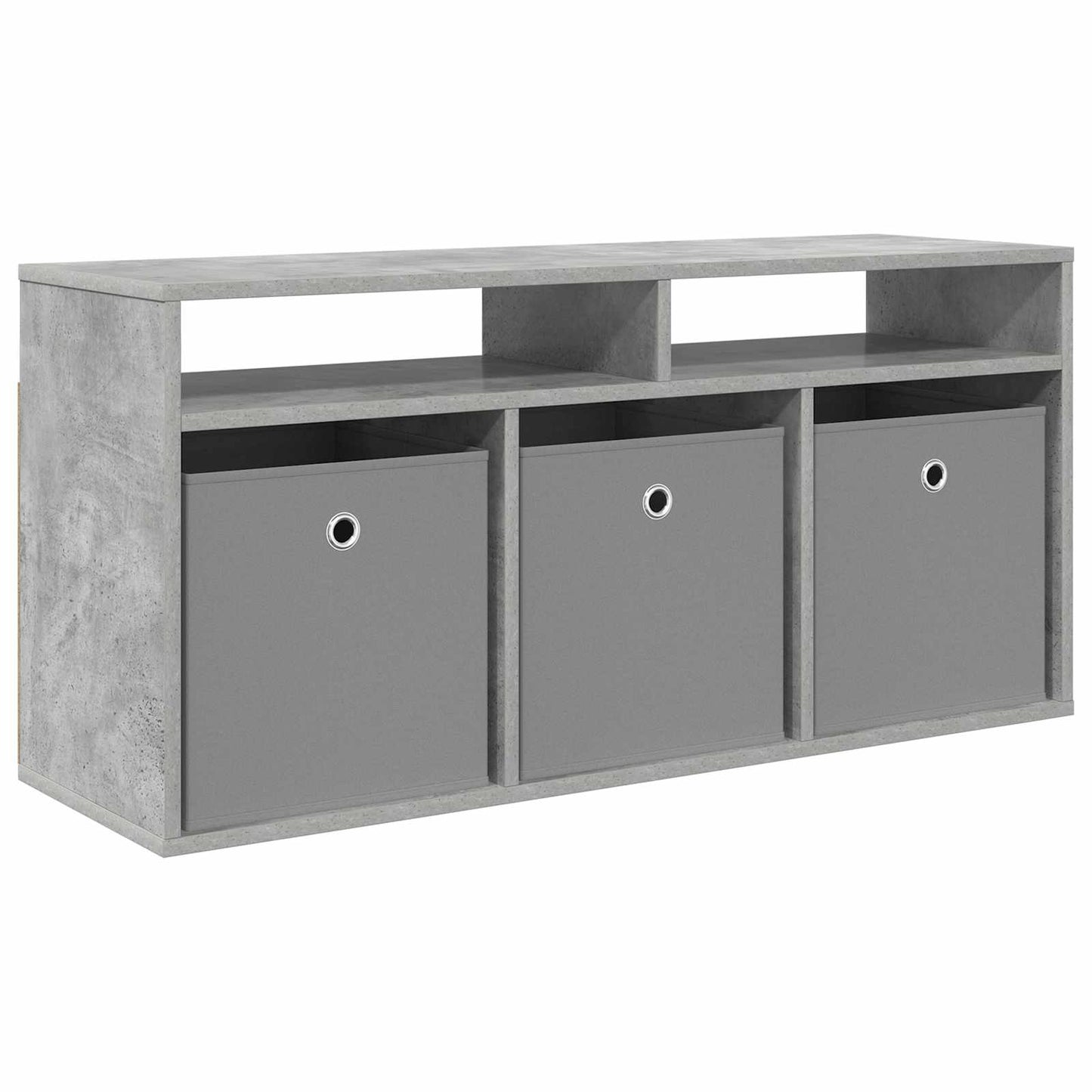 vidaXL Lowboard with Drawer Concrete Grey 102 x 32 x 48.5 cm 2
