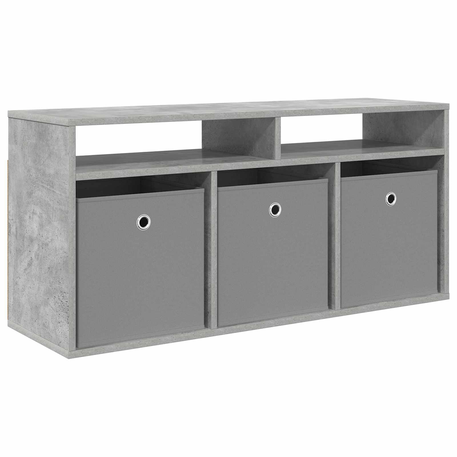 vidaXL Lowboard with Drawer Concrete Grey 102 x 32 x 48.5 cm 2