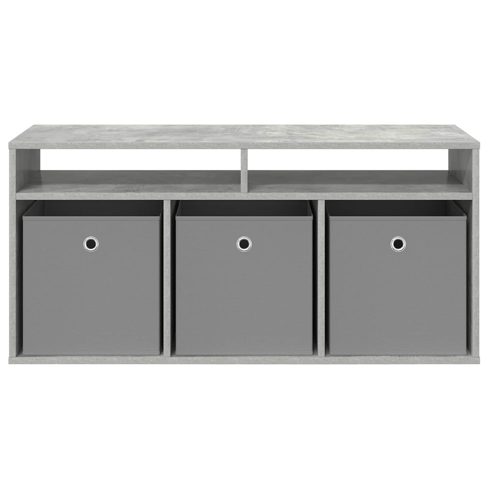 vidaXL Lowboard with Drawer Concrete Grey 102 x 32 x 48.5 cm 6