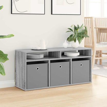 vidaXL Lowboard with Drawer Grey Sonoma 102 x 32 x 48.5 cm 4