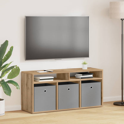 vidaXL Lowboard 102 x 32 x 48.5 cm Artisan Oak 1