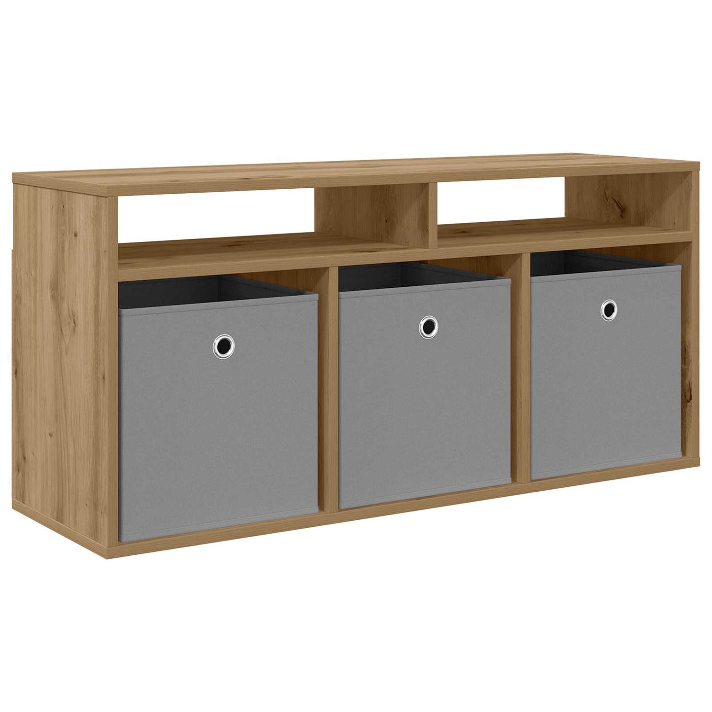 vidaXL Lowboard 102 x 32 x 48.5 cm Artisan Oak 2