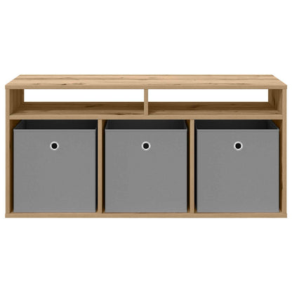 vidaXL Lowboard 102 x 32 x 48.5 cm Artisan Oak 6