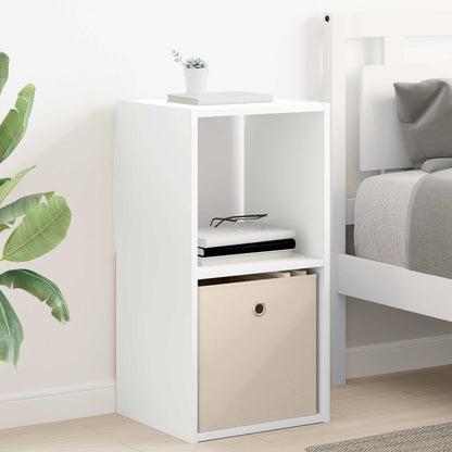 vidaXL Bedside Table 2 pcs White 35 x 32 x 68.5 cm Engineered Wood 4