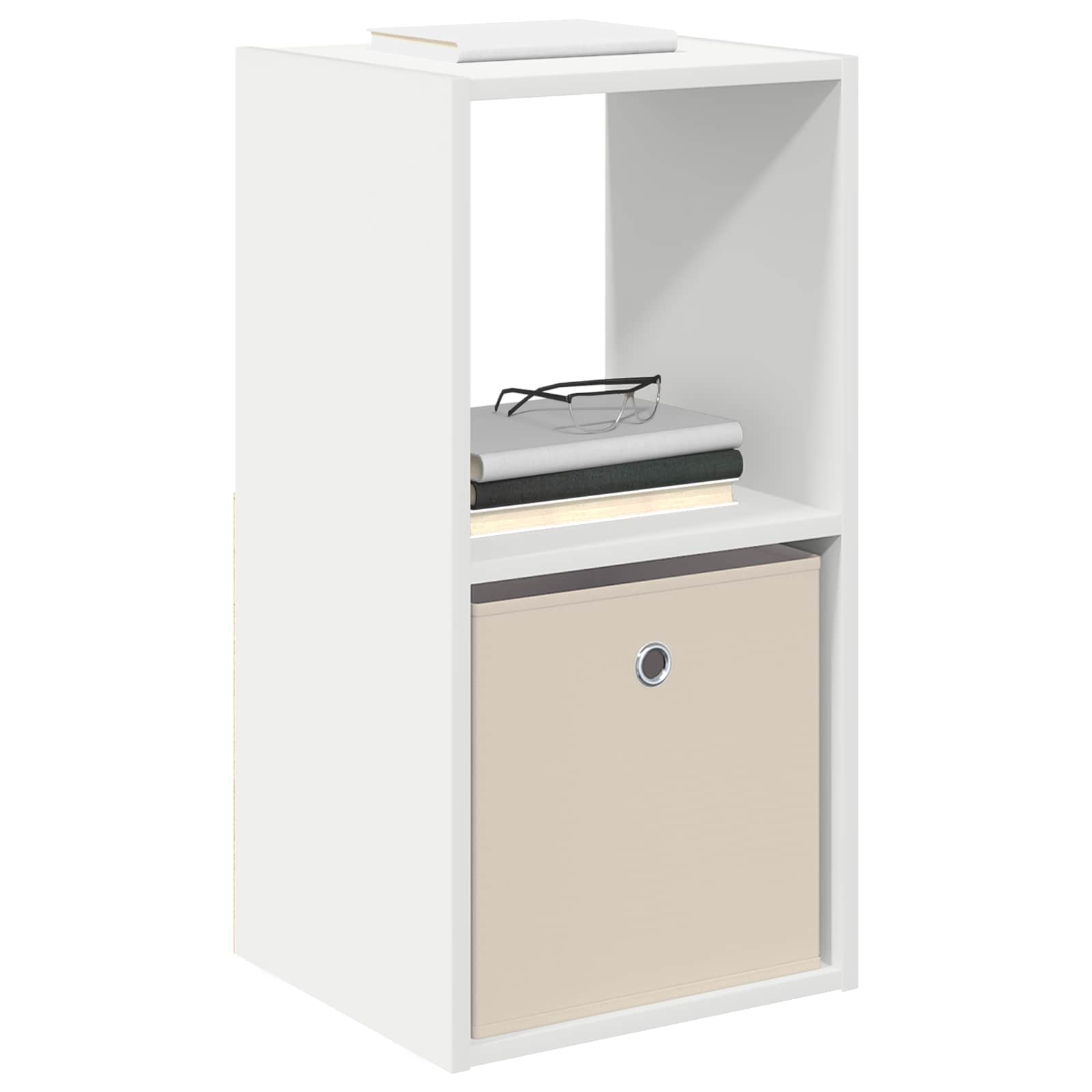 vidaXL Bedside Table 2 pcs White 35 x 32 x 68.5 cm Engineered Wood 3