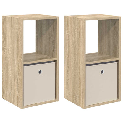 vidaXL Bedside Table 2 pcs Sonoma Oak 35 x 32 x 68.5 cm 2