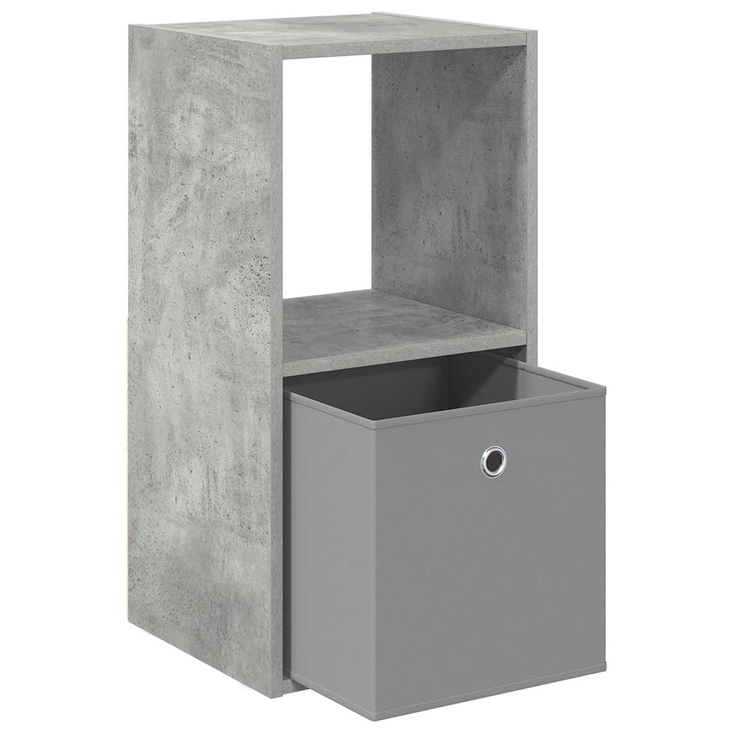 vidaXL Bedside Table 2 pcs Concrete Grey 35 x 32 x 68.5 cm 5