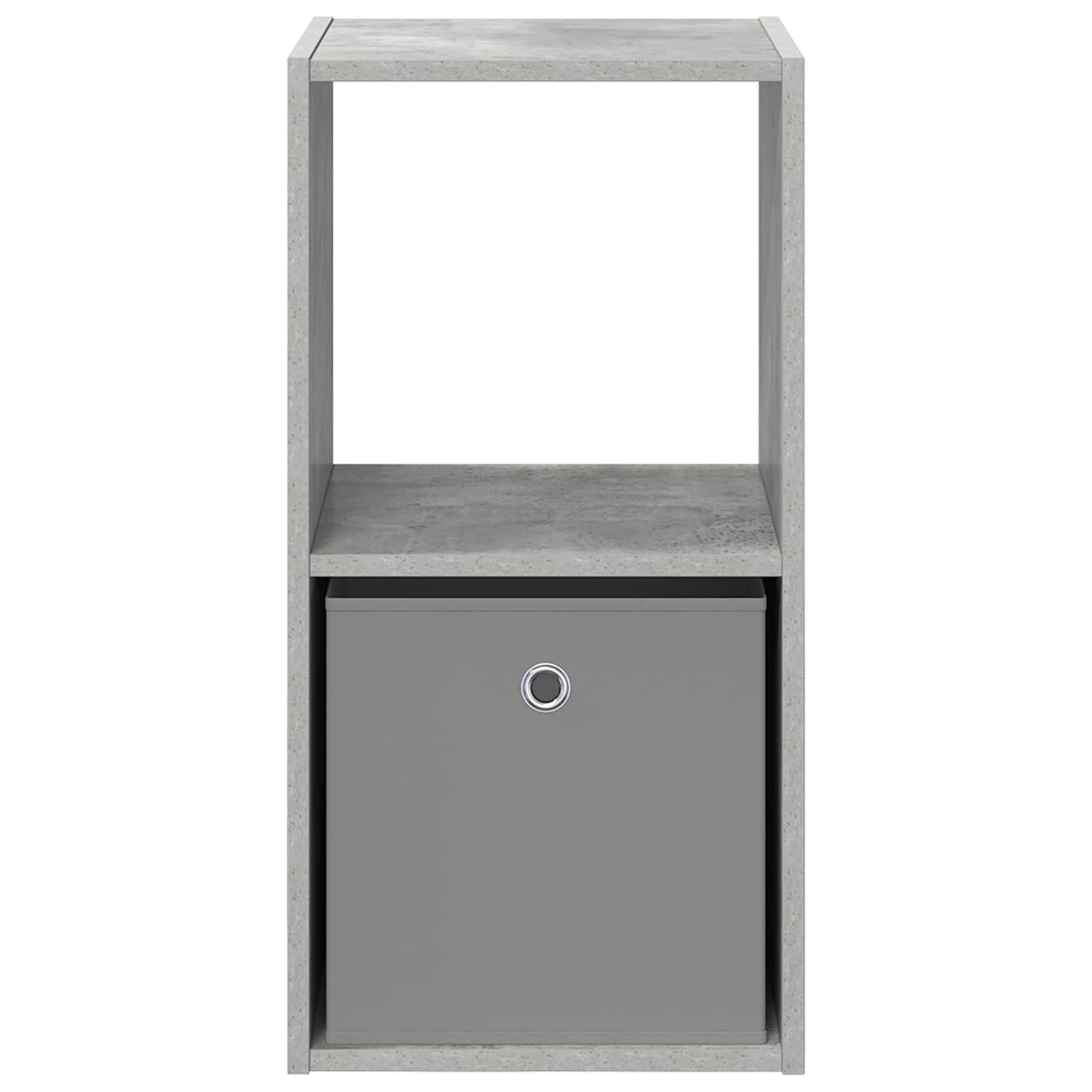 vidaXL Bedside Table 2 pcs Concrete Grey 35 x 32 x 68.5 cm 6