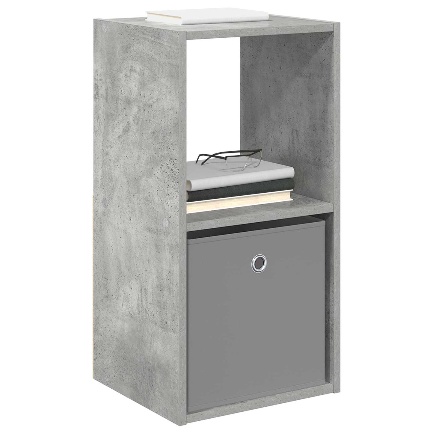 vidaXL Bedside Table 2 pcs Concrete Grey 35 x 32 x 68.5 cm 3
